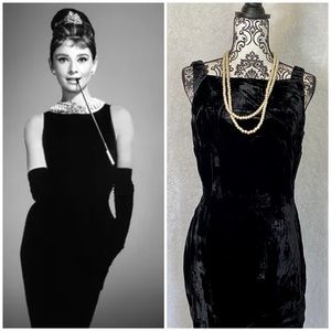 Little Black Velvet Dress